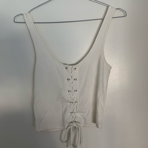 Garage lace up crop top - Picture 1 of 1
